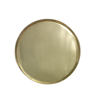 Jansen&amp;Co Round Gold Tray Small