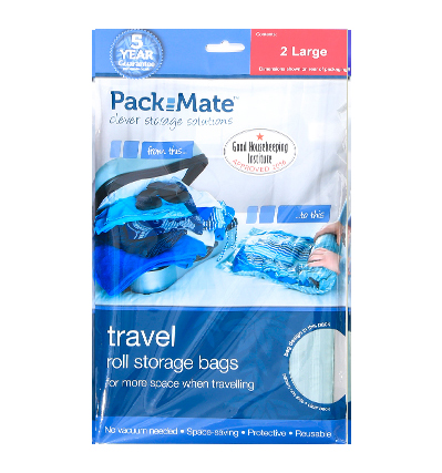 PackMate Travel roll storage bags Large (2장)