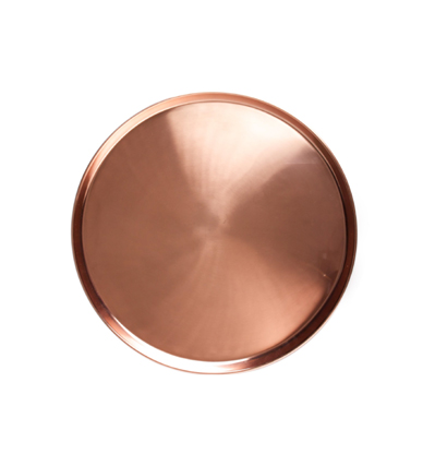 Jansen&amp;Co Round Copper Tray Small
