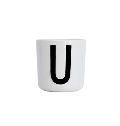 디자인레터스 알파벳컵 Design Letters AJ Melamine Cup U