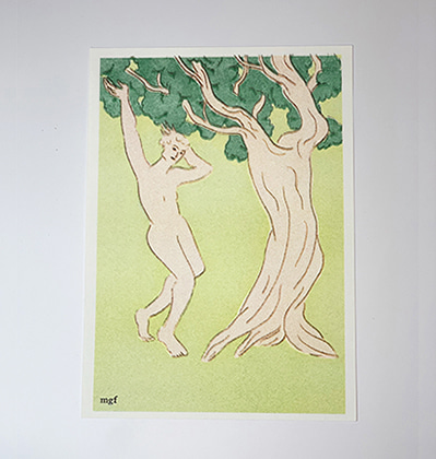 키미앤일이 나무 리소프린팅 포스터 KIMIAND12 Tree Risoprinting Poster
